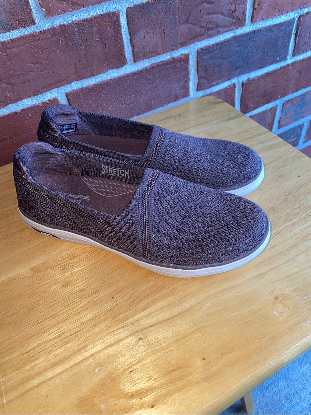 Skechers Arch Fit Inspire - Sydney Slip-On Sneakers Dark Rose Mauve Size 6.5